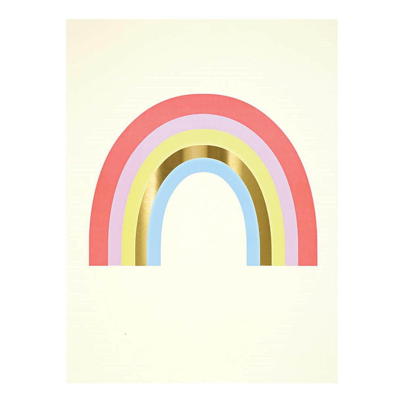 Meri Meri - Rainbows & Unicorns Art Prints - Gökkuşağı & Unicorn Poster