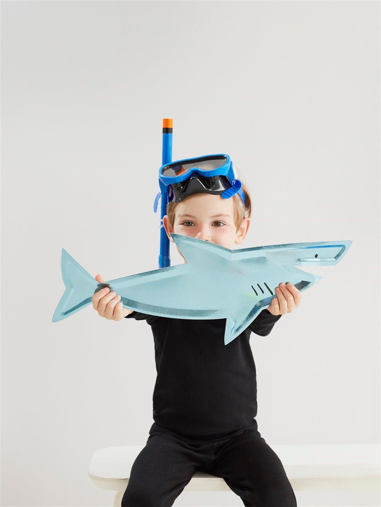 Meri Meri - Shark Platters - Köpek Balığı Servis Tabakları - 4'lü