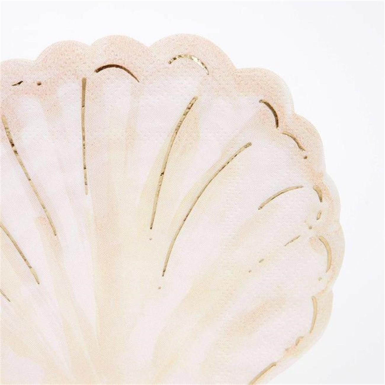 Meri Meri - Shell Napkins - Deniz Kabuğu Peçete