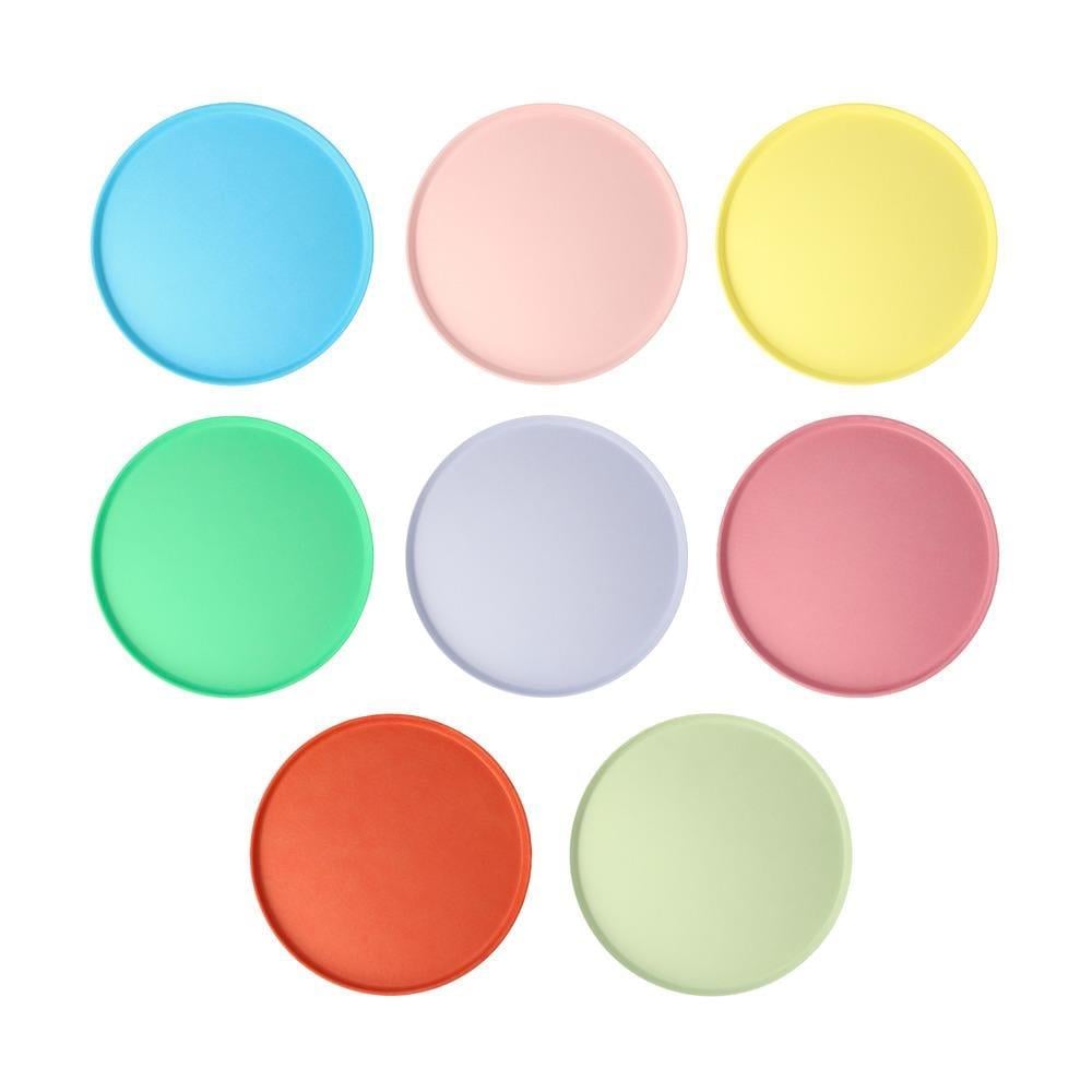 Meri Meri - Small Bright Mix Compostable Plates - Parlak Karışık Renk Doğal Bambu Karışım Tabaklar (M) (x8)