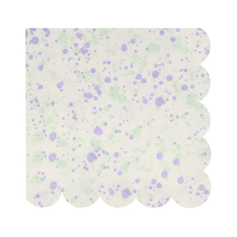 Meri Meri - Speckled Napkins - Noktalı Peçeteler - L - 16'lı