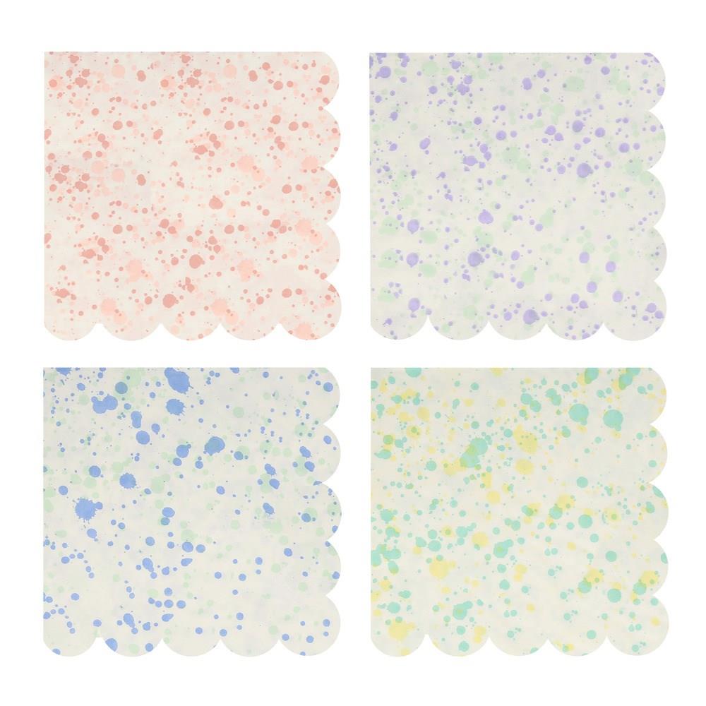 Meri Meri - Speckled Napkins - Noktalı Peçeteler - L - 16'lı