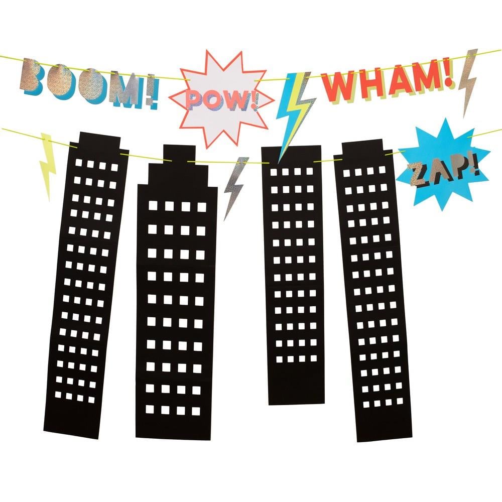 Meri Meri - Superheroes Garland - Süper Kahraman Asılan Süs