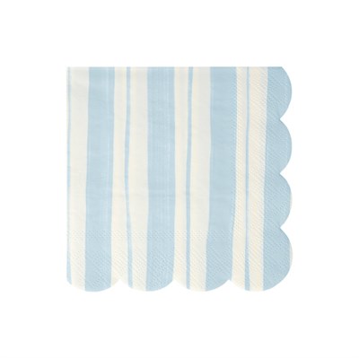 Meri Meri - Ticking Stripe Large Napkins - Kalın Çizgili Peçeteler - 16'lı