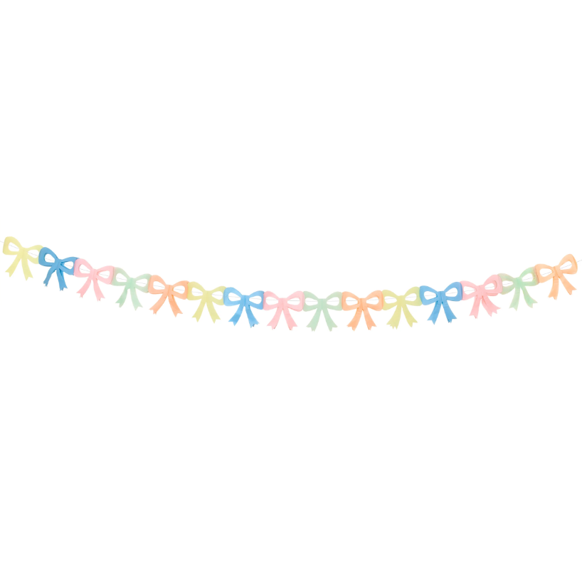 Meri Meri - Tissue Paper Bow Garland - Fiyonk Asılan Süsler (x3)