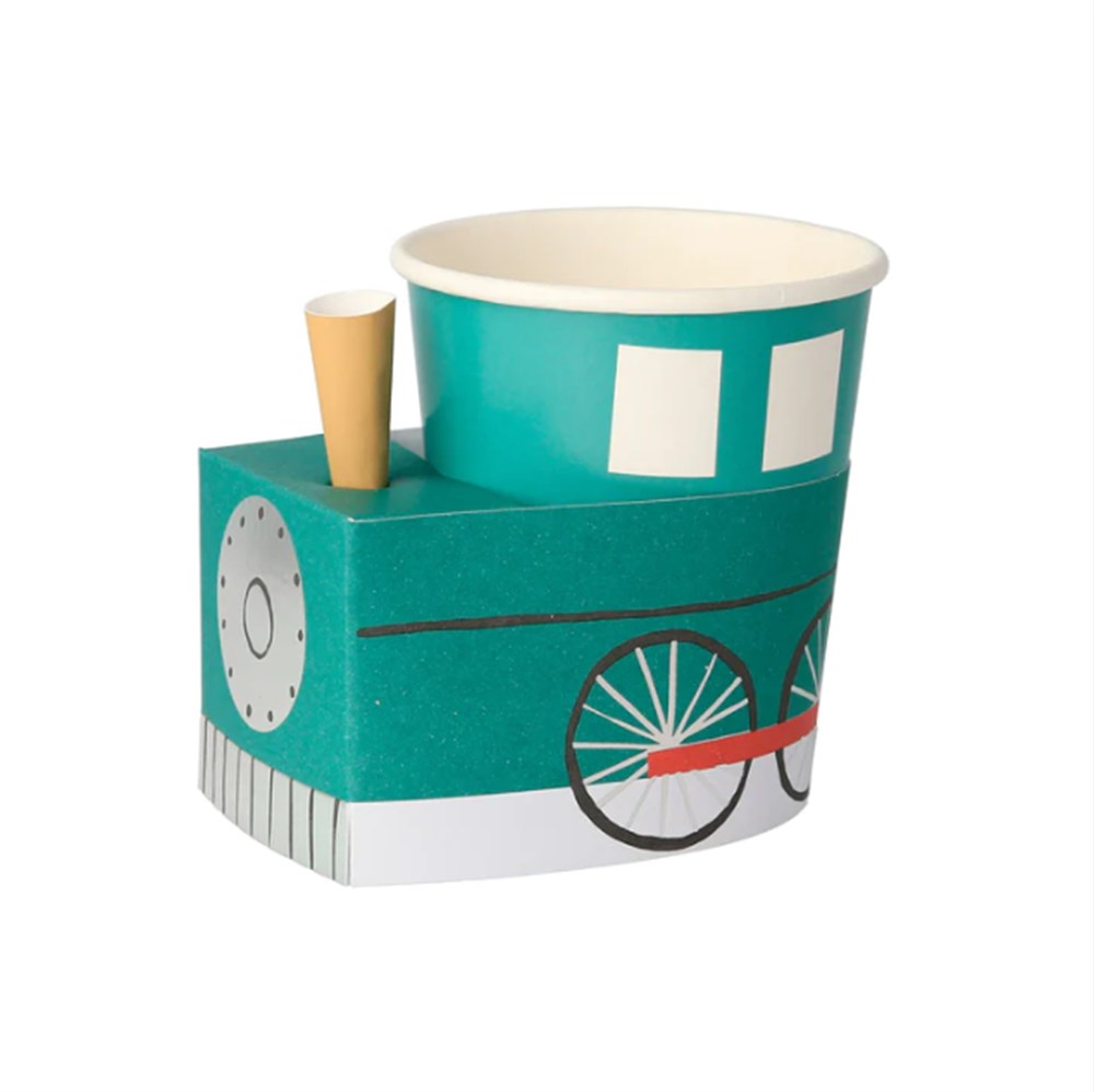 Meri Meri - Train Cups - Tren Bardaklar - 8li