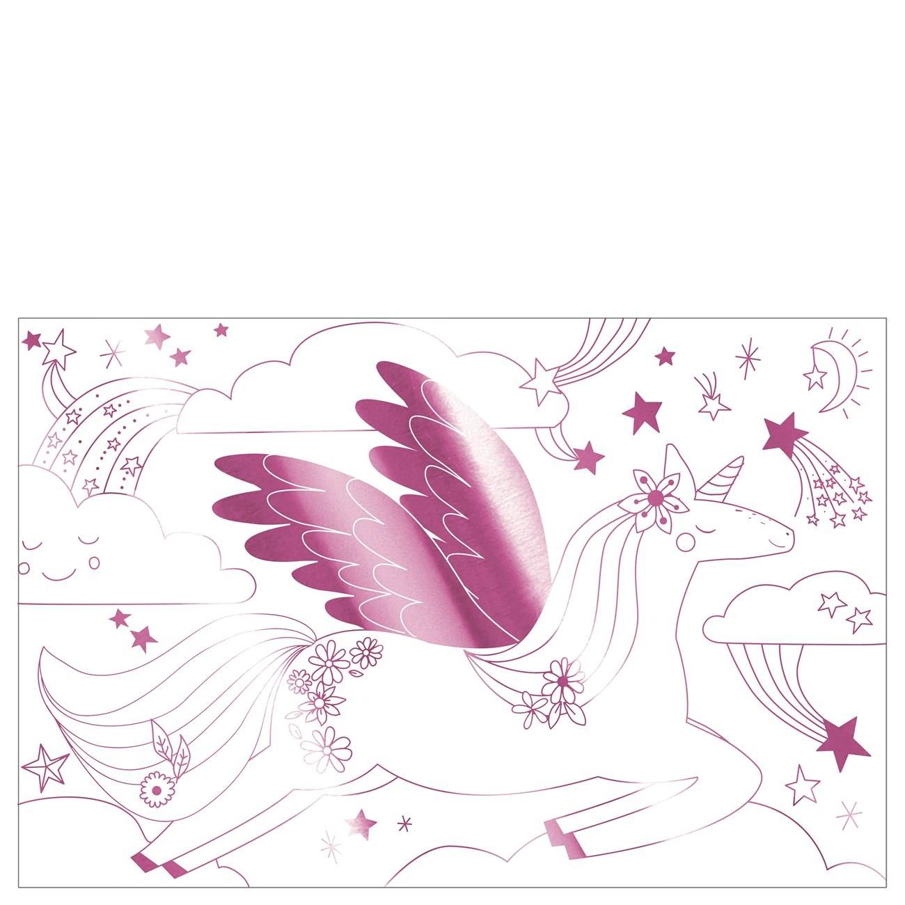 Meri Meri - Unicorn Colouring Posters - Unicorn Boyamalı Poster