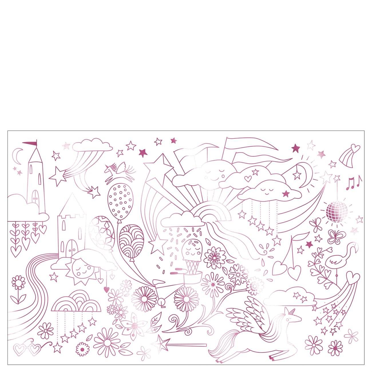 Meri Meri - Unicorn Colouring Posters - Unicorn Boyamalı Poster