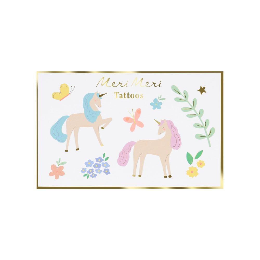Meri Meri - Unicorn Geçici Dövmeler - 20 Adet