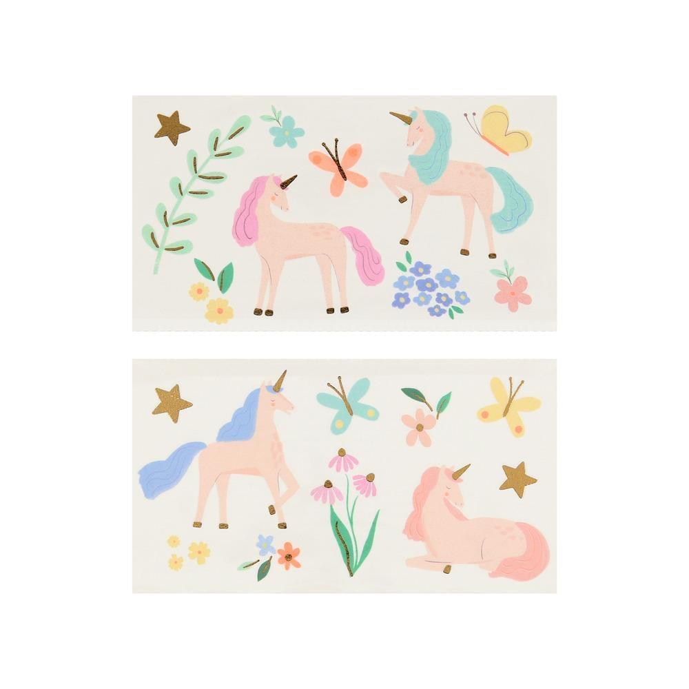 Meri Meri - Unicorn Geçici Dövmeler - 20 Adet