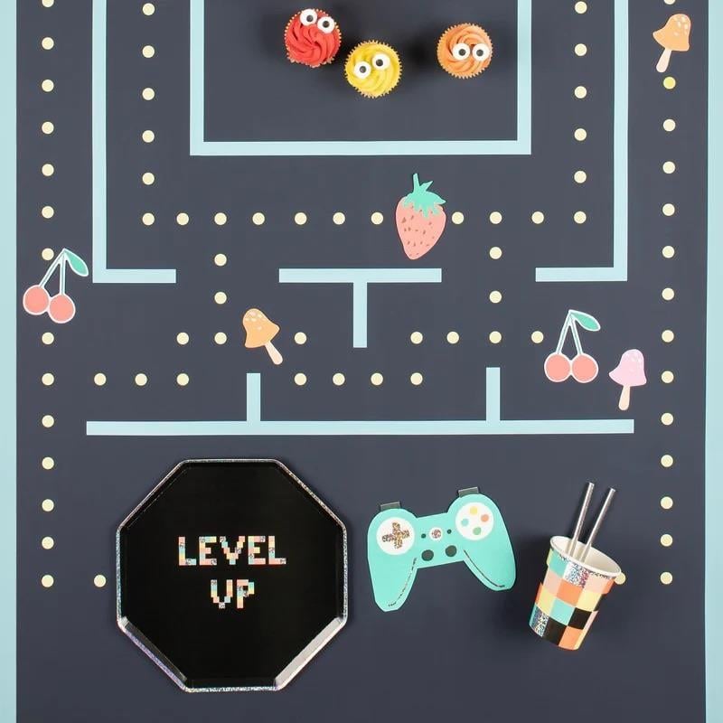 Meri Meri - Video Games Tabak - L - 8 Adet