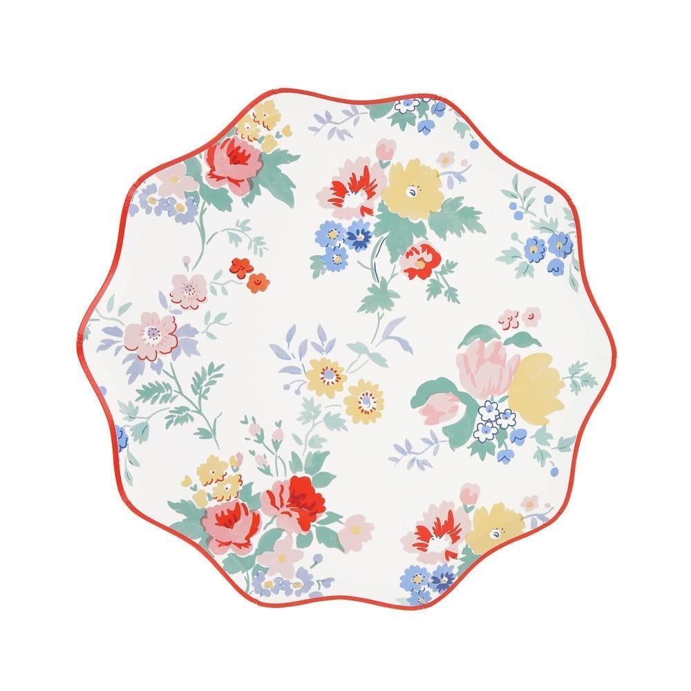 Meri Meri - Vintage Floral Tabaklar - M - 16 Adet