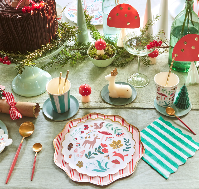 Meri Meri - Winter Woodland Cups - Orman Bardak (8'li)
