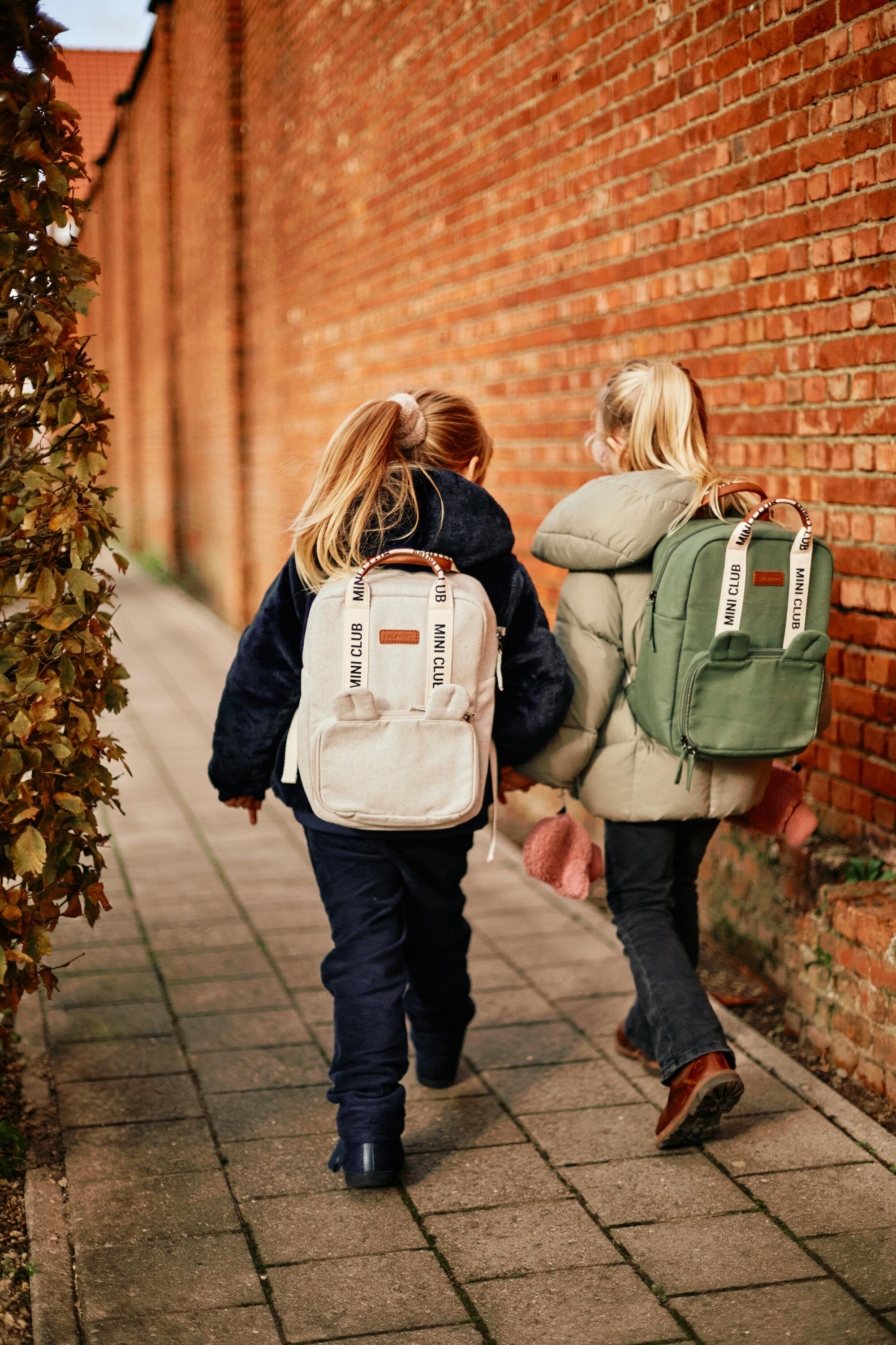 Mini Club Sırt Çantası, Kanvas Gri Kategorisiz Childhome