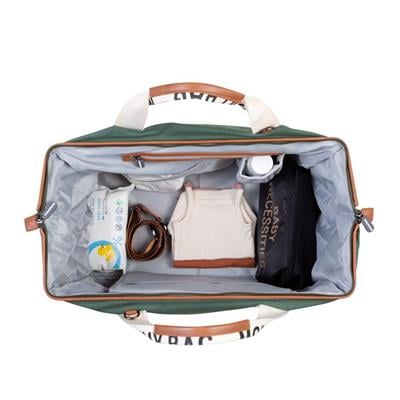 Mommy Bag Çanta, Signature Kanvas Green Mommy Bag ChildHome
