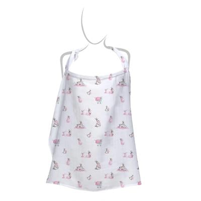 Müslin Bebek Emzirme Önlüğü, Rose Lapin Bebek Giyim Deux  Lapins