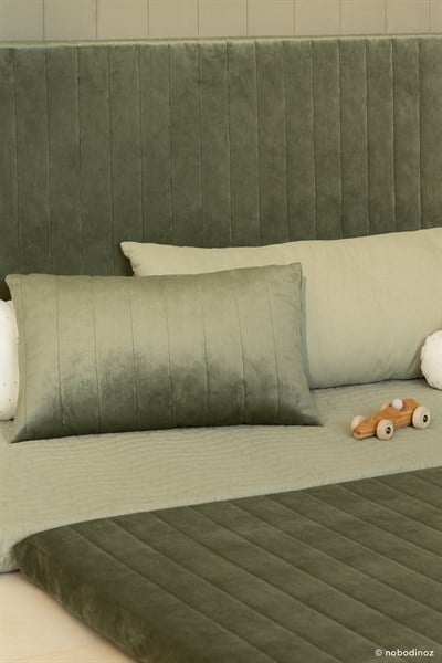 Nobodinoz Akamba Kadife Yastık - Olive Green Yastıklar