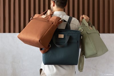 Nobodinoz Baby On the Go Su Geçirmez Anne Sırt Çantası, Carbon Blue Anne Çantası