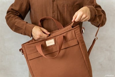 Nobodinoz Baby On the Go Su Geçirmez Anne Sırt Çantası, Clay Brown Anne Çantası