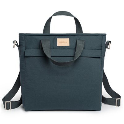 Nobodinoz Baby On the Go Su Geçirmez Anne Sırt Çantası, Carbon Blue Anne Çantası