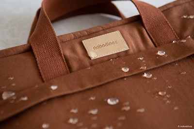 Nobodinoz Baby On the Go Su Geçirmez Anne Sırt Çantası, Clay Brown Anne Çantası
