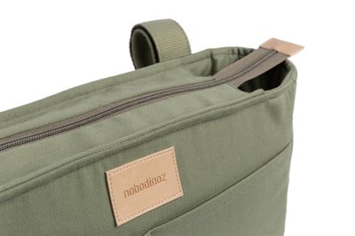 Nobodinoz Baby On the Go Su Geçirmez Bebek Arabası Düzenleyici Çanta, Olive Green Bebek Bakım