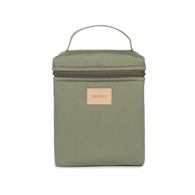 Nobodinoz Baby On the Go Su Geçirmez Beslenme Çantası, Olive Green Çocuk Çantası