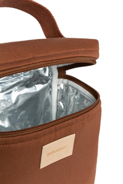 Nobodinoz Baby On the Go Su Geçirmez Beslenme Çantası, Clay Brown Çocuk Çantası