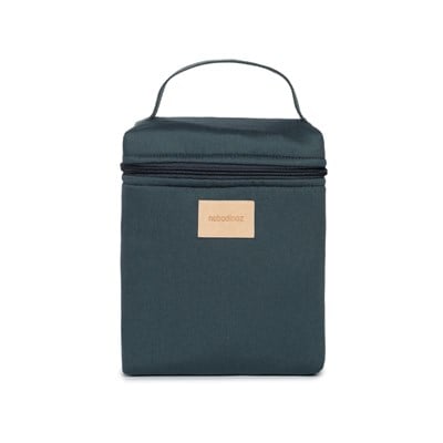 Nobodinoz Baby On the Go Su Geçirmez Beslenme Çantası, Carbon Blue Çocuk Çantası