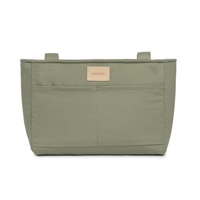 Nobodinoz Baby On the Go Su Geçirmez Bebek Arabası Düzenleyici Çanta, Olive Green Bebek Bakım