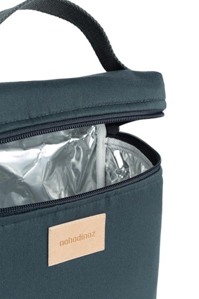 Nobodinoz Baby On the Go Su Geçirmez Beslenme Çantası, Carbon Blue Çocuk Çantası