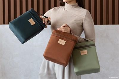 Nobodinoz Baby On the Go Su Geçirmez Beslenme Çantası, Olive Green Çocuk Çantası