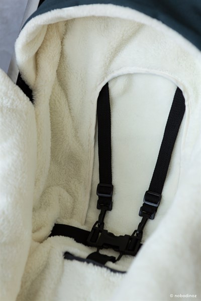 Nobodinoz Baby On the Go Su Geçirmez Footmuff Carbon Blue Bebek Bakım