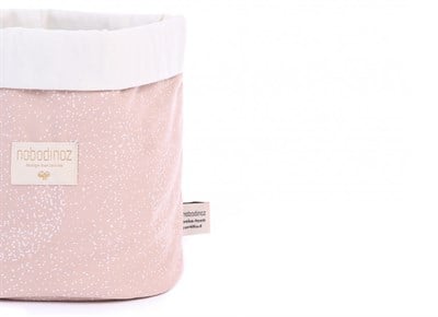 Nobodinoz Büyük Boy Panda Sepet White Bubble / Misty Pink  Koton Sepetler