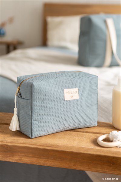 Nobodinoz Diva Su Geçirmez Mini Bag Stone Blue Anne Çantası