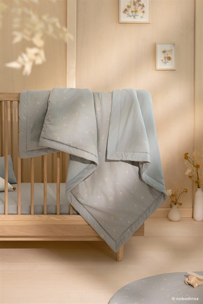 Nobodinoz Laponia Battaniye Willow Soft Blue 140x100cm Battaniyeler