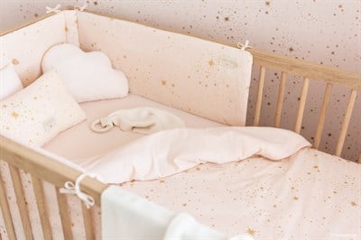 Nobodinoz Laponia Mini Battaniye Gold Stella /Dream Pink Battaniyeler