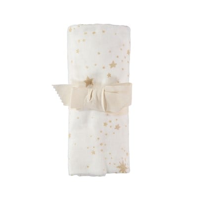 Nobodinoz Melody Çarşaf Cradle, Gold Stella/White Nevresimler