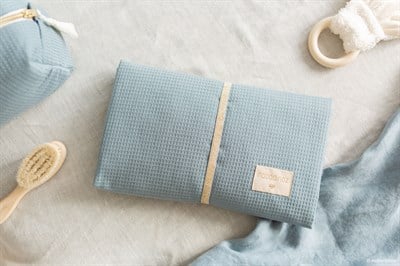 Nobodinoz Mozart Su Geçirmez Alt Değiştirme Pedi Stone Blue Bebek Bakım