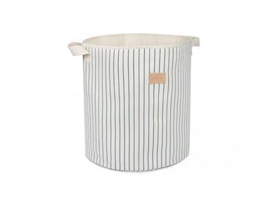 Nobodinoz Odeon Oyuncak Çantası, Blue Thin Stripes /Natural Çocuk Çantası