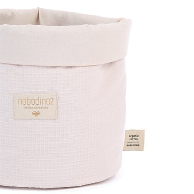 Nobodinoz Panda Sepet Medium, Honey Comp Dream Pink Koton Sepetler