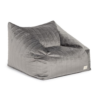 Nobodinoz Puf, Chelsea Velvet, State Grey Puflar Ve Minderler