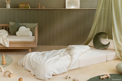 Nobodinoz Puf, Sleepover Kadife, Olive Green Puflar Ve Minderler