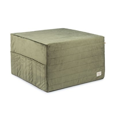 Nobodinoz Puf, Sleepover Kadife, Olive Green Puflar Ve Minderler