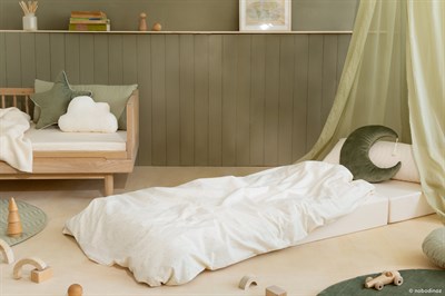 Nobodinoz Puf, Sleepover Kadife, Olive Green Puflar Ve Minderler