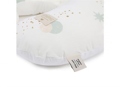 Nobodinoz Sunrise Bebek Emzirme Minderi Aqua Eclipse/White Bebek Bakım