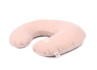 Nobodinoz Sunrise Bebek Emzirme Yastığı  White Bubble/Misty Pink Bebek Bakım