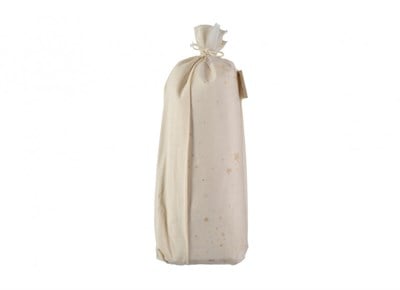 Nobodinoz Tibet Lastikli Çarşaf 70x140, Gold Stella-Natural  Nevresimler