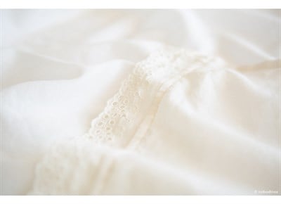 Nobodinoz Yastık, Vera Round Lace, Naturel Yastıklar