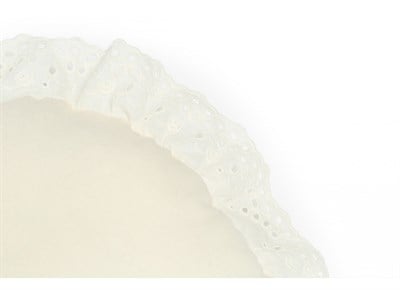 Nobodinoz Yastık, Vera Round Lace, Naturel Yastıklar